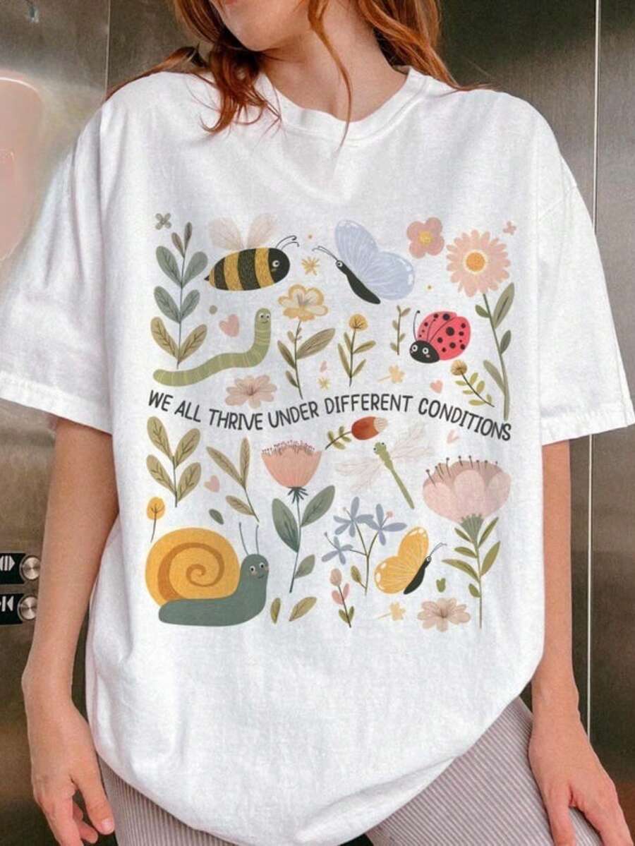Undershirt Crew Neck - Camiseta gráfica para profesores de educación