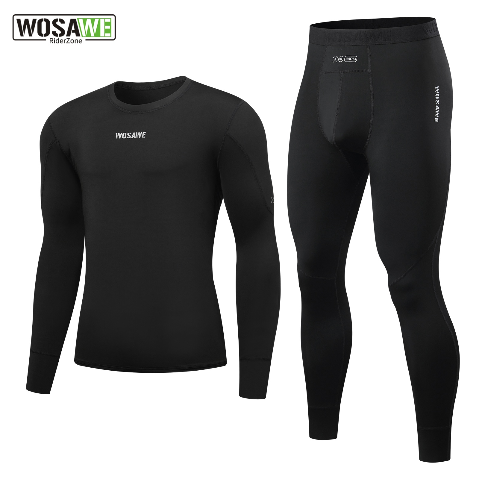 Compression Long Pant - WOSAWE Ropa Interior Deportiva para Hombre,